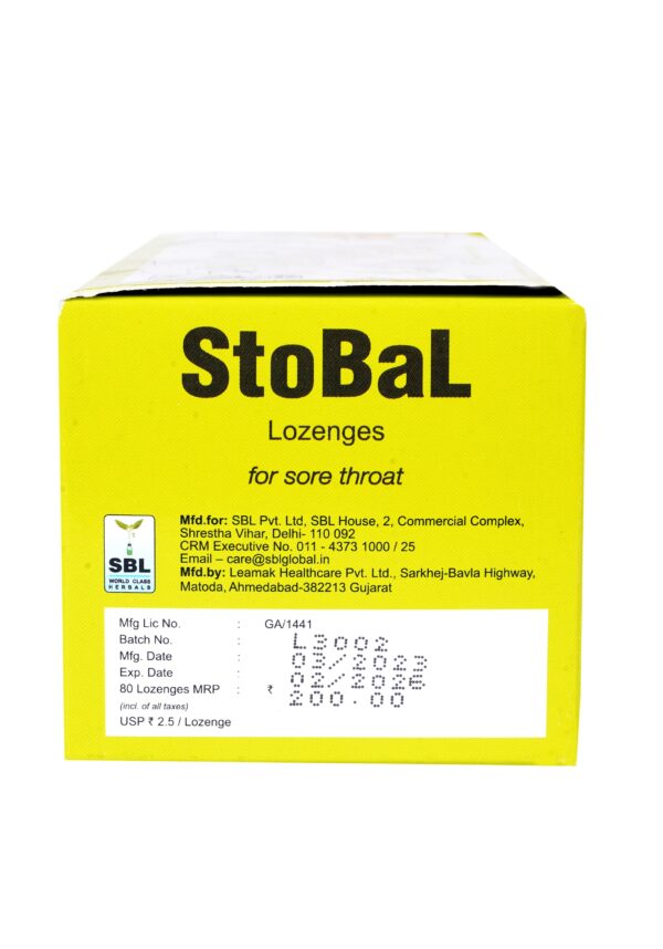 Stobal Lozenges pack of 80 Nos of Lozn - Image 2