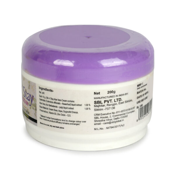 Silk n Stay Aloevera Cream (For Normal and Oily Skin) Jar - Image 3