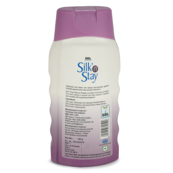 Silk n Stay Talcum Powder - Image 2