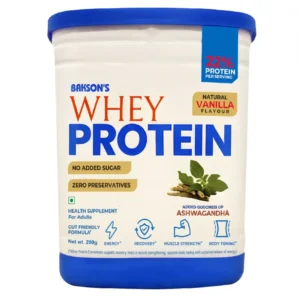 Bakson Whey Protein Supplement With Ashwagandha (200g)