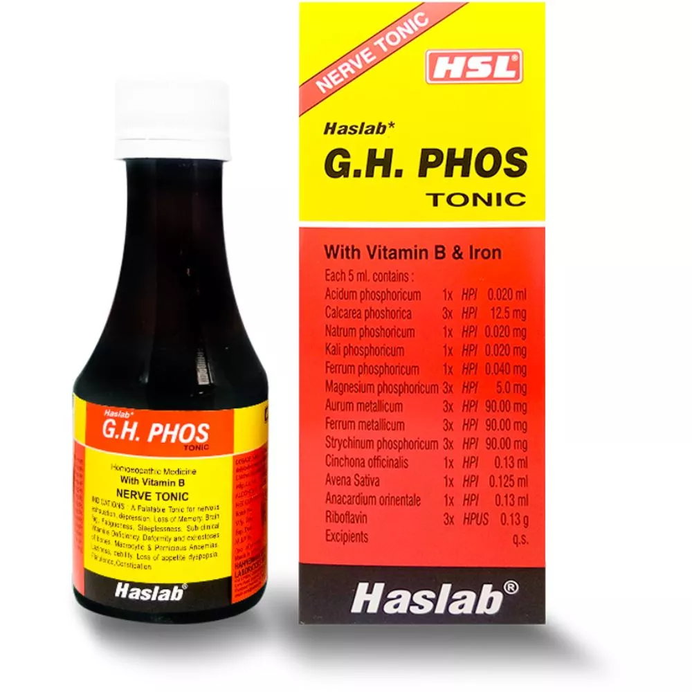Haslab G H Phos Tonic with Vitamin B and Iron (200ml)