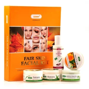 Bakson Sunny Fair Skin Facial Kit (Cleansing Milk 50ml + Scrub 50gm + Gel 50gm + Cream 50gm + Face Pack 50gm) (1Pack)