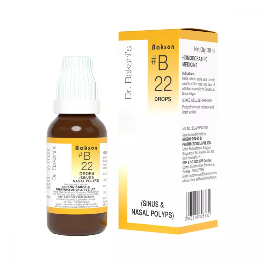 Bakson B22 Sinus Drops (30ml)